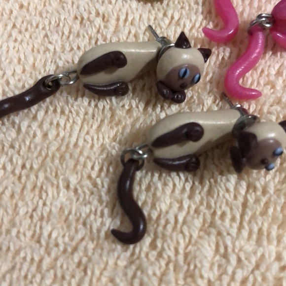 Kitty Cat Earring Lot - Picture 2 of 6